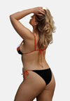 Lisianne Bikini Set Black, White and Tangerine
