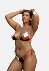 Lisianne Bikini Set Black, White and Tangerine
