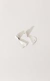 Folded Hearts Drop Earrings - Silver | Shop Online | victorymax.com.au