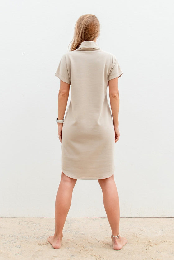 City Dress in Beige - Shop Online | victorymax.com.au