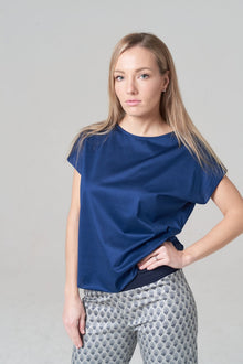  Cotton Cap Sleeve in Blue - Shop Online | victorymax.com.au