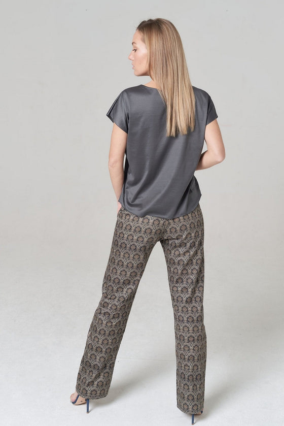 Cotton Cap Sleeve in Brown Grey - Shop Online | victorymax.com.au