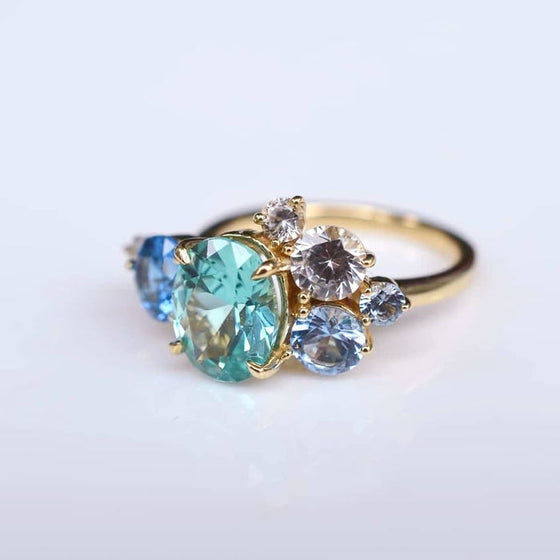 Laguna 5.44 CT Sapphire Cluster Ring | Shop Online | victorymax.com.au