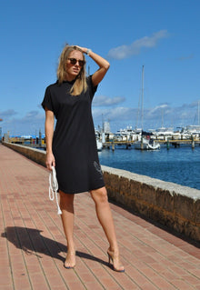  La Mance Tunic Dress in Black - Shop Online | victorymax.com.au