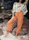 The Ananda Linen Pants - Terracotta | Shop Online | victorymax.com.au