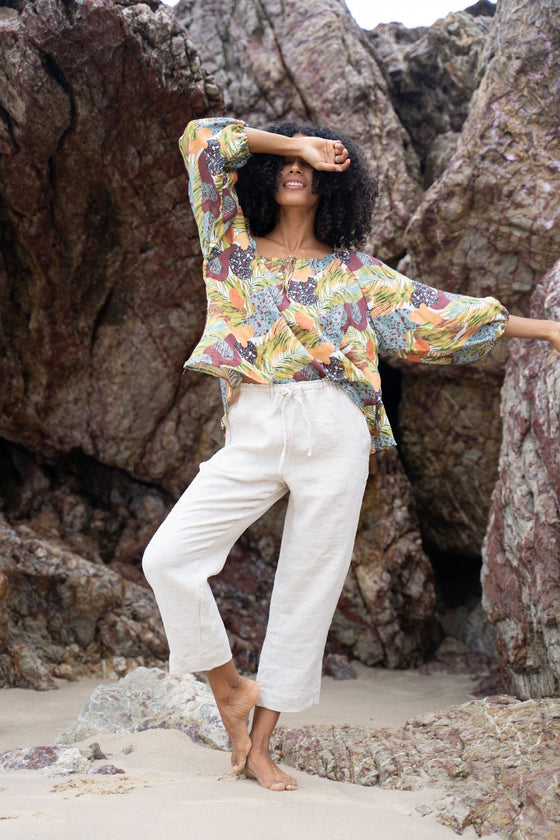 The Shanti Blouse - Multiprint | Shop Online | victorymax.com.au