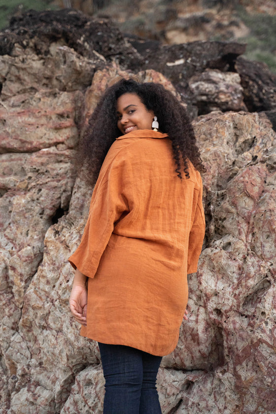 The Aura Kaftan - Terracotta | Shop Online | victorymax.com.au
