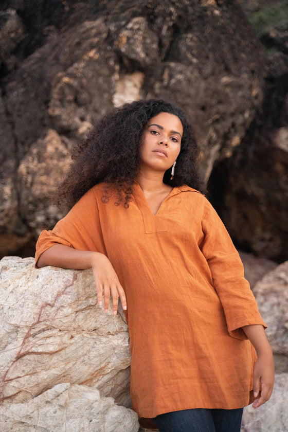 The Aura Kaftan - Terracotta | Shop Online | victorymax.com.au