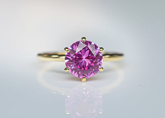 Signature 1.94 Ct Pink Sapphire Solitaire Ring | victorymax.com.au