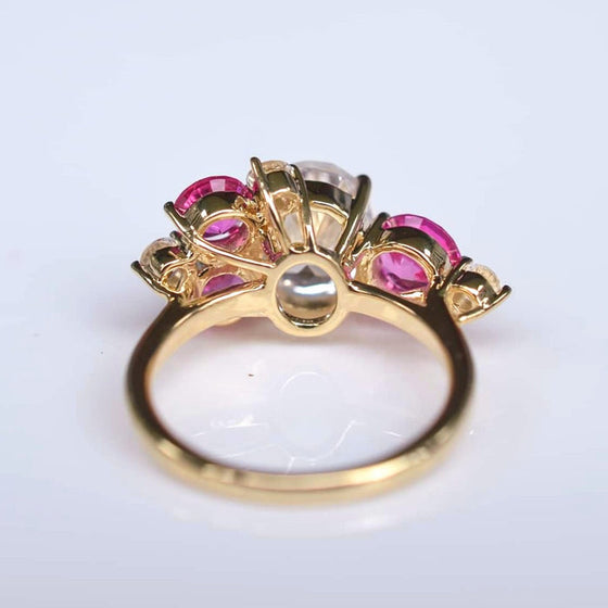 Sofia 5.92 CT Sapphire Cluster Ring | Shop Online | victorymax.com.au