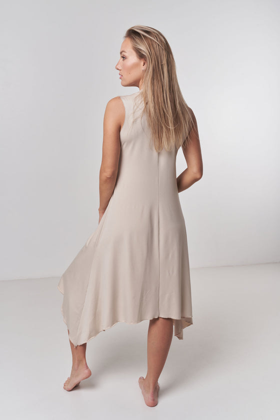 Waterfall Dress in Beige - Shop online | victorymax.com.au