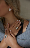 Folded Hearts Ring - Silver | Shop Online | victorymax.com.au