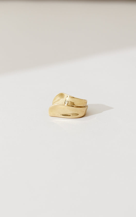 Folded Hearts Ring - Gold | Shop Online | victorymax.com.au