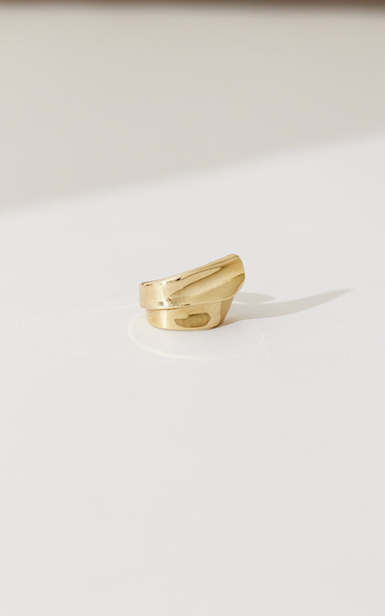 Folded Hearts Ring - Gold | Shop Online | victorymax.com.au