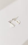 Folded Hearts Drop Earrings - Silver | Shop Online | victorymax.com.au