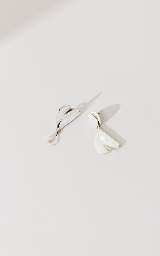 Folded Hearts Asymmetrical Drop Earrings | Shop Online | victorymax.com.au
