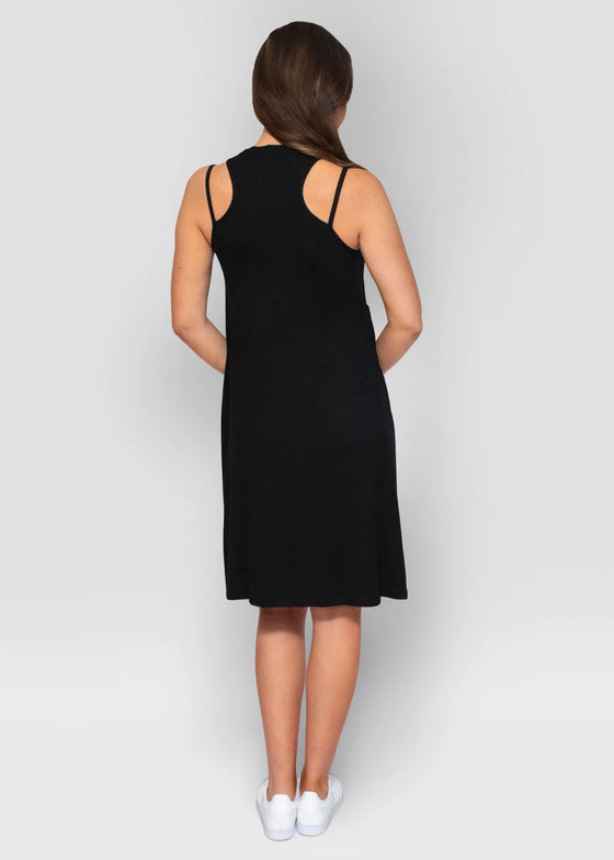 Essential Maternity Dress- Black